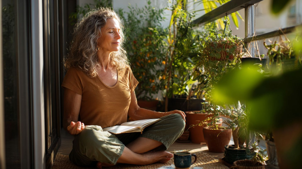 Person following a calm and consistent daily routine that supports sustainable natural energy – myhealthlogy.com
