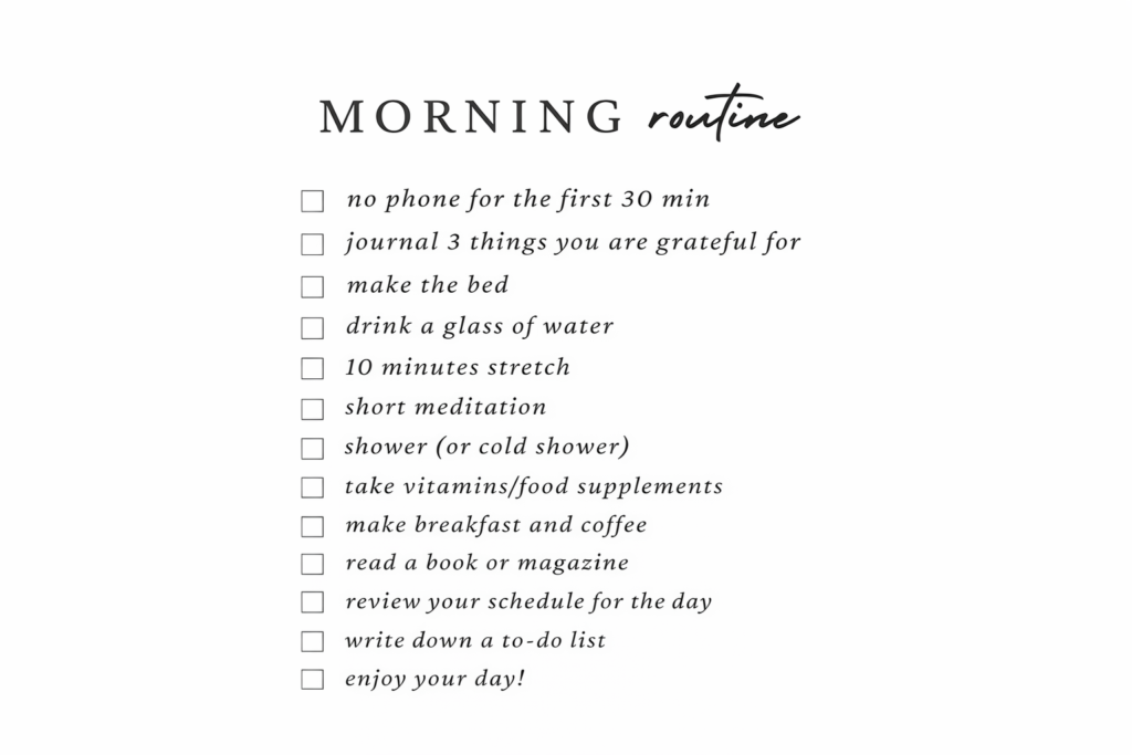 morning routine - myhealthlogy.com | myhealthlogu